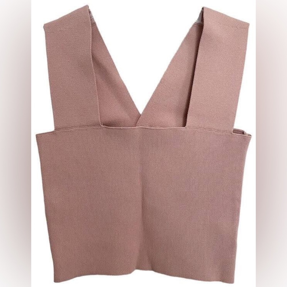 LF SEEK the Label Bandage Crop Top in Brown Rose